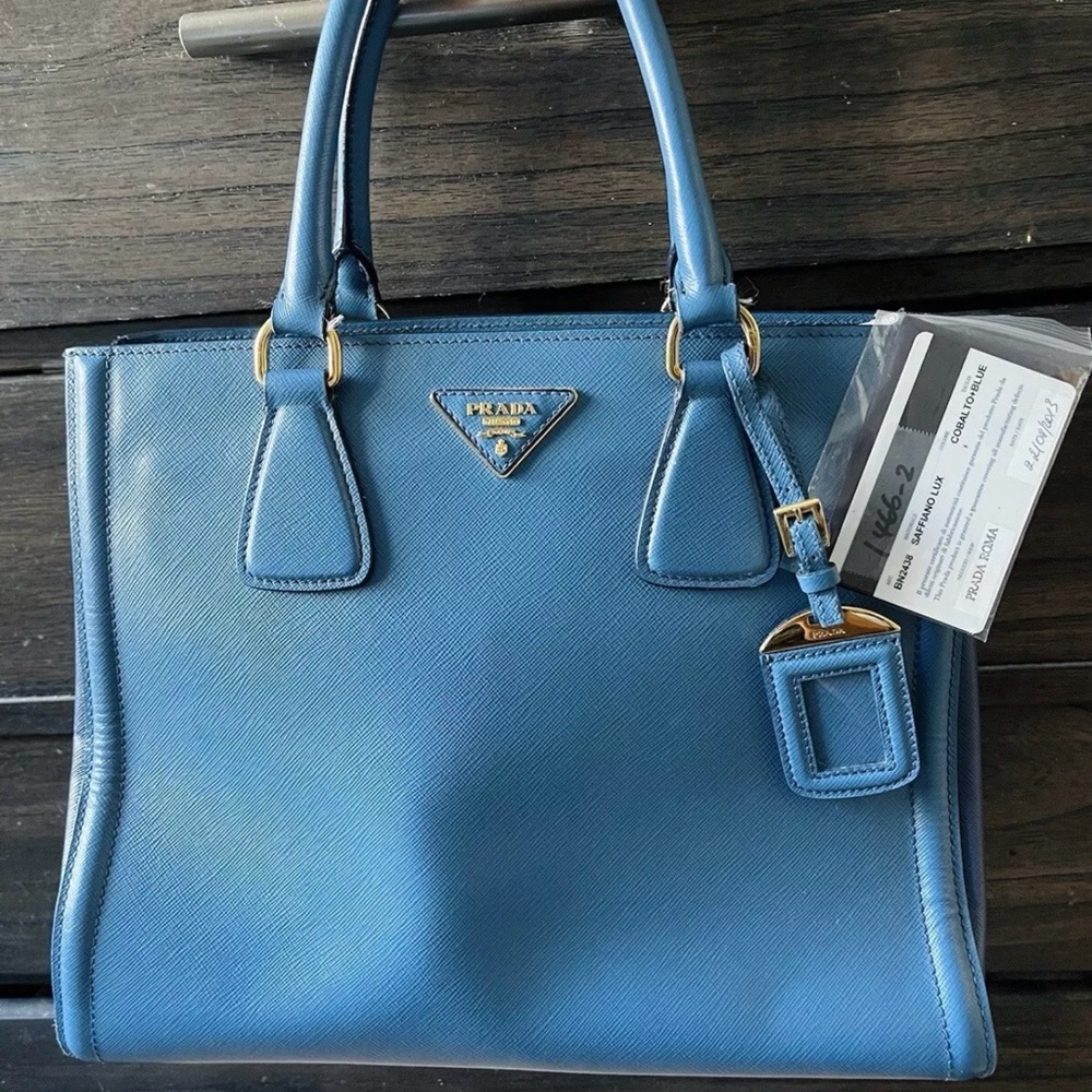 Authentic Prada Roma -cobalt  blue